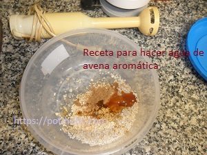 ingredientes para hacer leche de avena