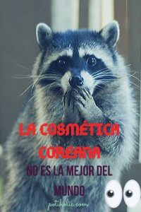 mapache sorprendido al enterarse de que los productos kbeauty no son lo mejor de lo mejor