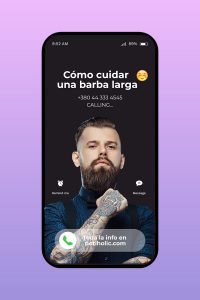como cuidar una barba larga