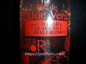 derbos gel de aloe vera con colágeno, aceite de granada y ácido hialurónico