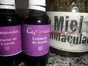 mascarilla casera natural de miel y te verde ingredientes